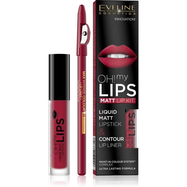 Eveline OH My Lips Liquid Matt Lipstik&Lip Liner 05