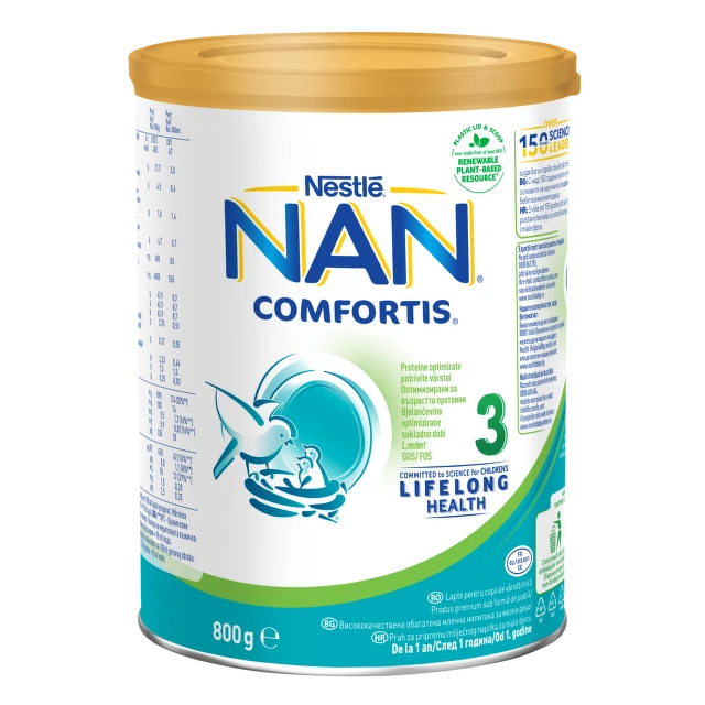 Nestlé NAN® Comfortis 3, od 1. do 2. godine, mleko za malu decu, limenka, 800 g