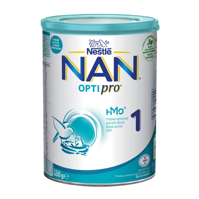 Nestlé NAN® Optipro 1, 0-6 meseci, početno mleko za odojčad, limenka, 400 g