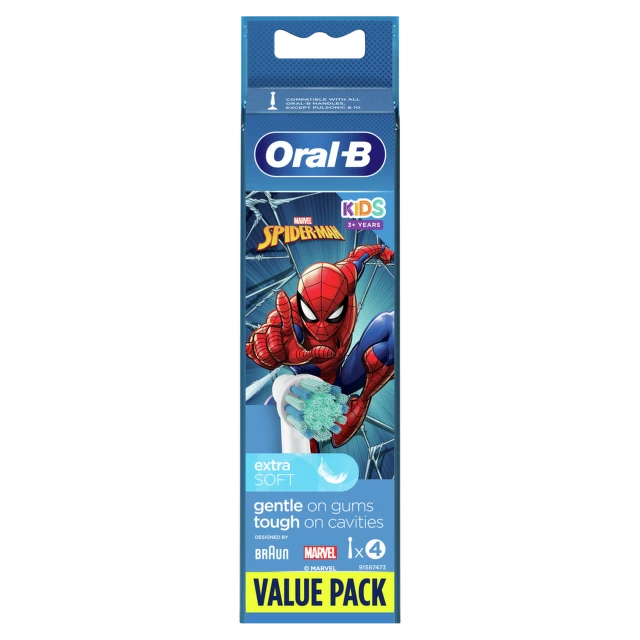 Oral-B zamenska glava dečije četkice Spiderman, 4 komada