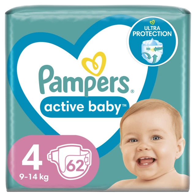 Pampers pelene active JPM 4 maxi 62 komada