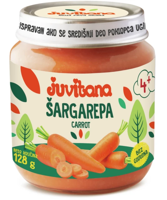 Juvitana Kašica od šargarepe 128g
