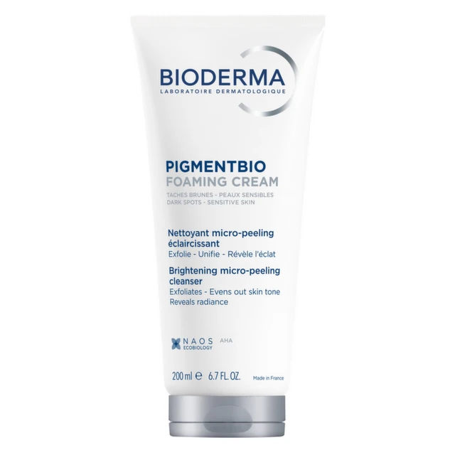 Bioderma Pigmentbio Foaming Cream, Kremasti gel za umivanje sa piling efektom za blistavi ten, 200ml
