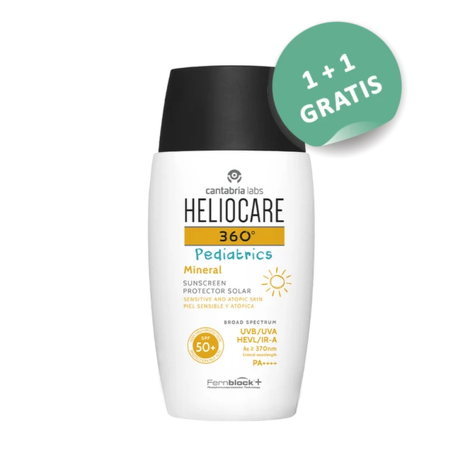 Heliocare 360° Pediactrics Mineral SPF50+, 50ml, 1+1 gratis
