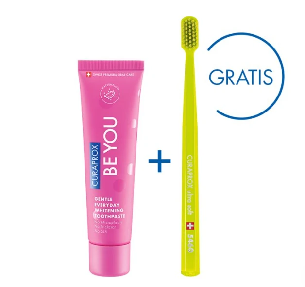 Curaprox Pasta Be You roze, 60 ml + Četkica 5460 GRATIS