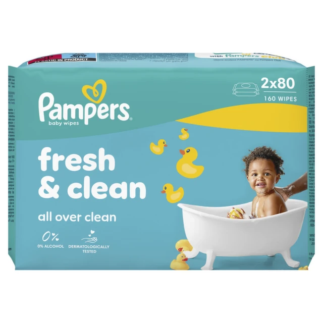 Pampers Fresh vlažne maramice, 2 x 80 komada