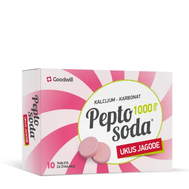Pepto Soda 1000 mg tablete za žvakanje, 10 komada