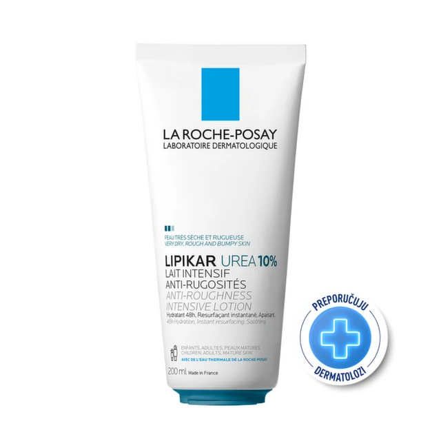 La Roche-Posay Lipikar Lait Urea 10% Hidratantni losion protiv perutanja i hrapavosti, 200 ml