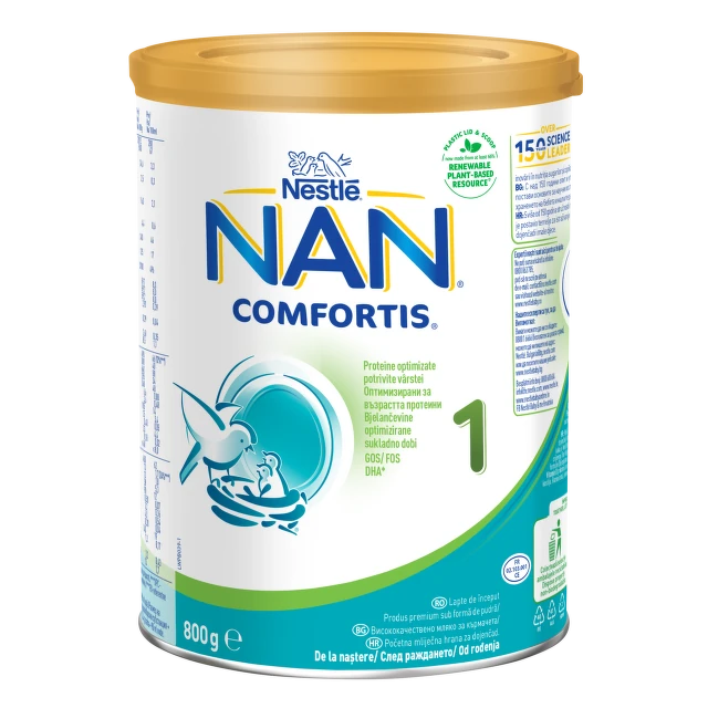 Nestlé NAN® Comfortis 1, od 0 do 6 meseci, početno mleko za odojčad, limenka, 800 g