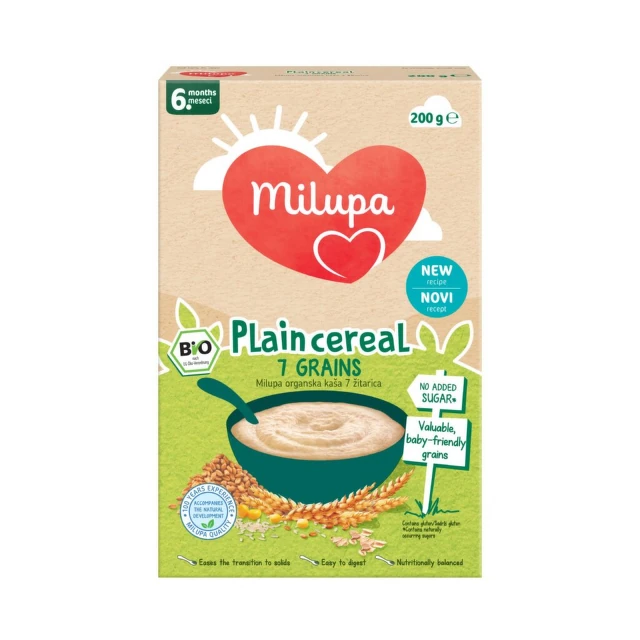 Milupa Bio 7 žitarica 6m+, 200 g