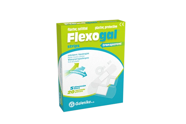 Flexogal flaster transparentni 20 komada