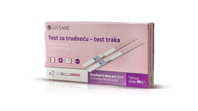 LIVSANE Test za trudnoću, 2 test trakice