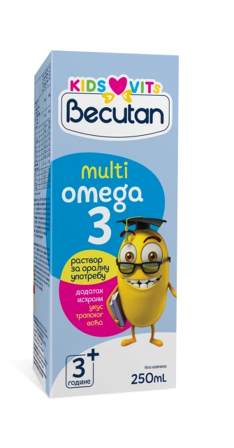 Becutan KIDS VITS Multi omega 3, 250 ml