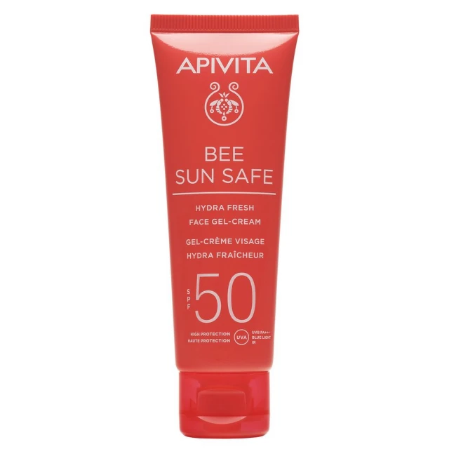 Apivita Bee Sun Safe hydra fresh gel krema za lice SPF50, 50 ml