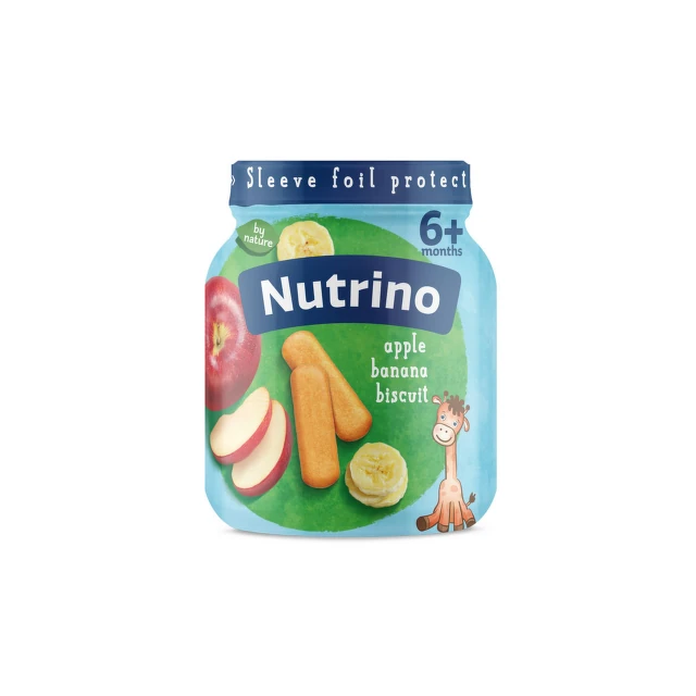 Nutrino pire od voća - Jabuka i banana sa keksom 190g