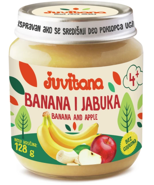 Juvitana kašica od banane i jabuke 128g