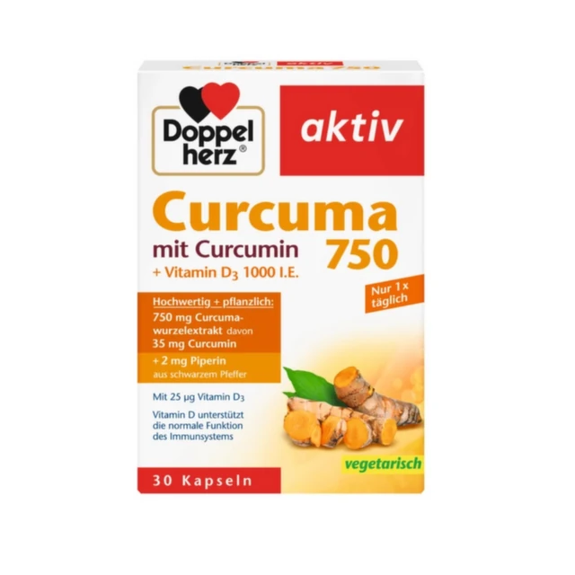 Doppelherz Aktiv Curcuma 750, 30 kapsula