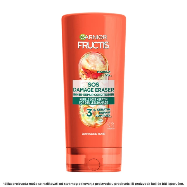 Garnier Fructis SOS Damage Eraser Balzam za unutrašnju obnovu oštećene kose 200 ml