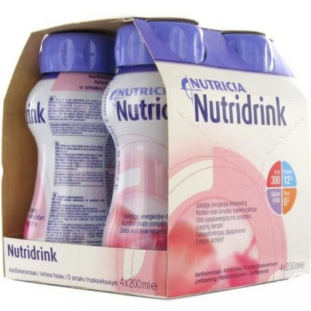 Nutridrink jagoda, 4 x 200 ml