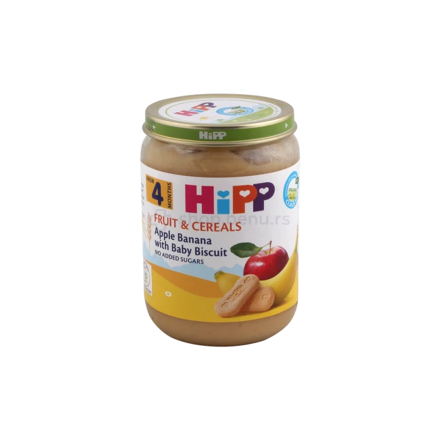 Hipp kašica jabuka, banana i keks 190 g