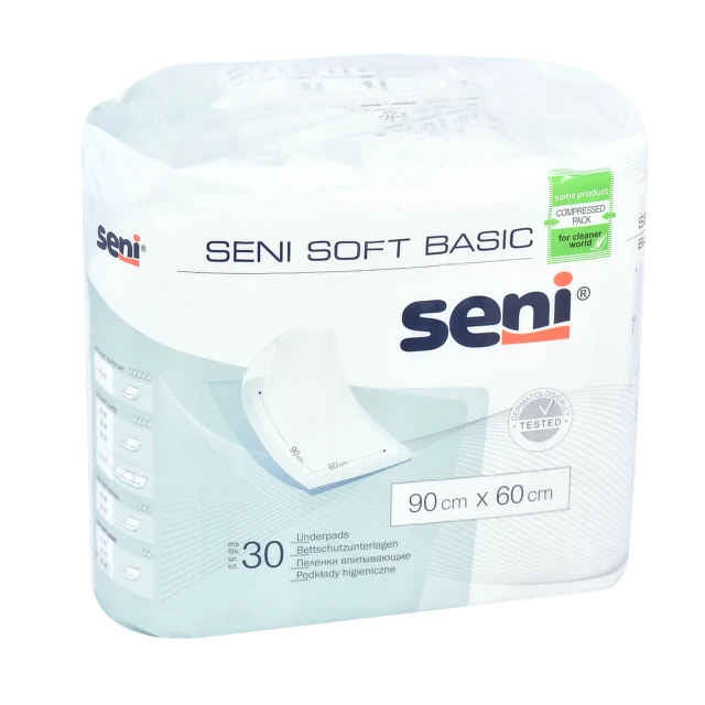 Seni podmetač soft basic 90x60 30 komada