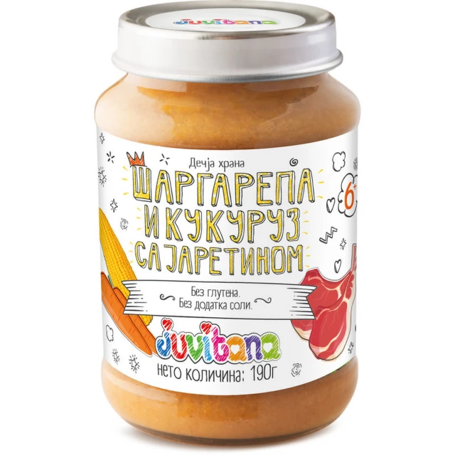 Juvitana Kašica od šargarepe i kukuruza sa jaretinom 190g