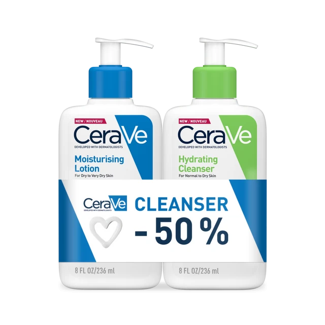 CeraVe Hidratantni losion 236ml + 50% popusta na Hidratantnu emulziju za čišćenje 236ml