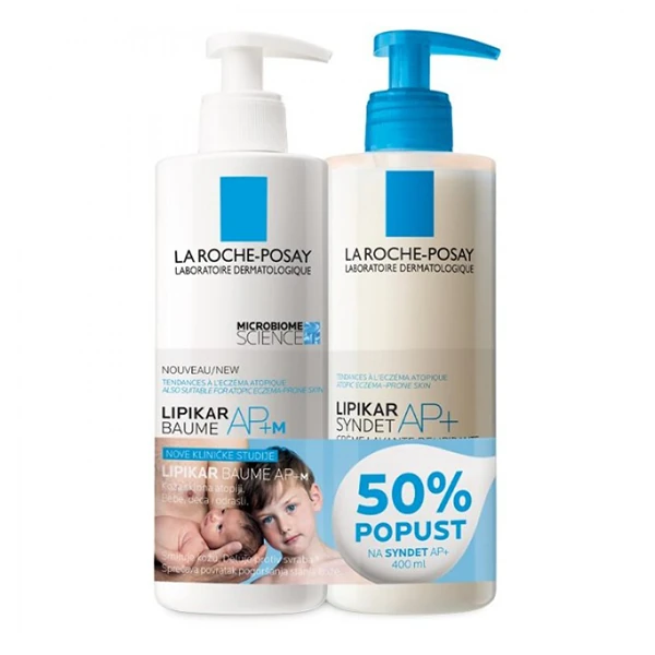 La Roche-Posay Lipikar Baume AP+ 400ml + Syndet 400ml Promo