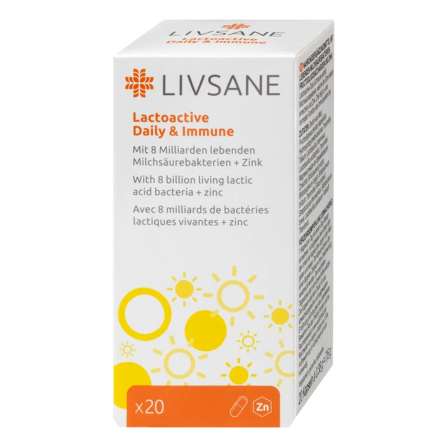 LIVSANE Lactoactive Daily & Immune 20 kapsula