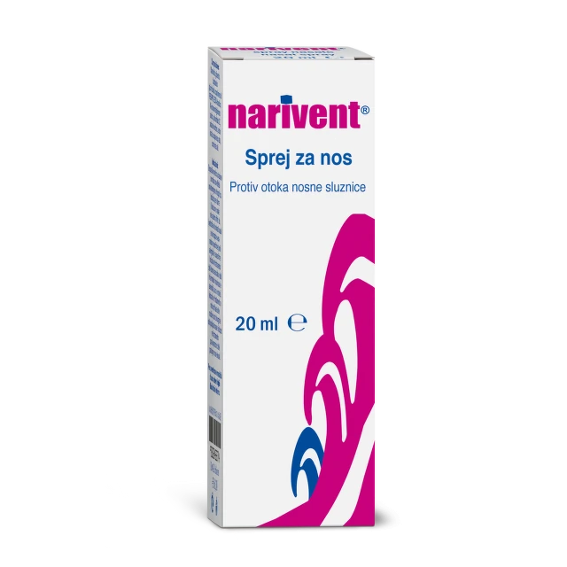 Narivent Sprej za nos, 20 ml