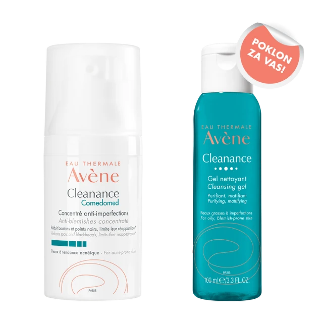 Avene Cleanance Comedomed, 30 ml + Cleanance Gel za umivanje, 100 ml GRATIS
