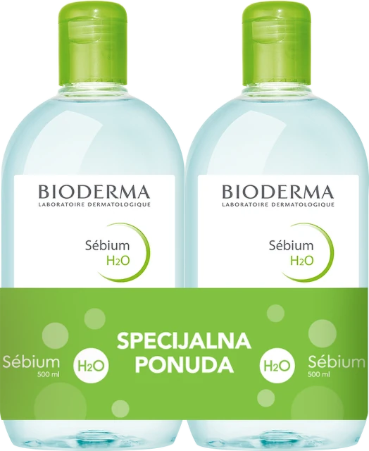 Bioderma Set Sebium Micelarna voda, 500 ml x 2