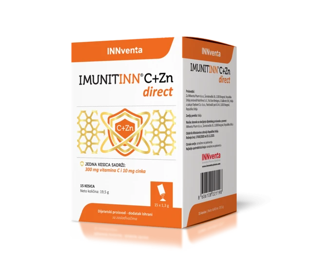 Imunitinn Vitamin C + Cink direkt, 15 kesica