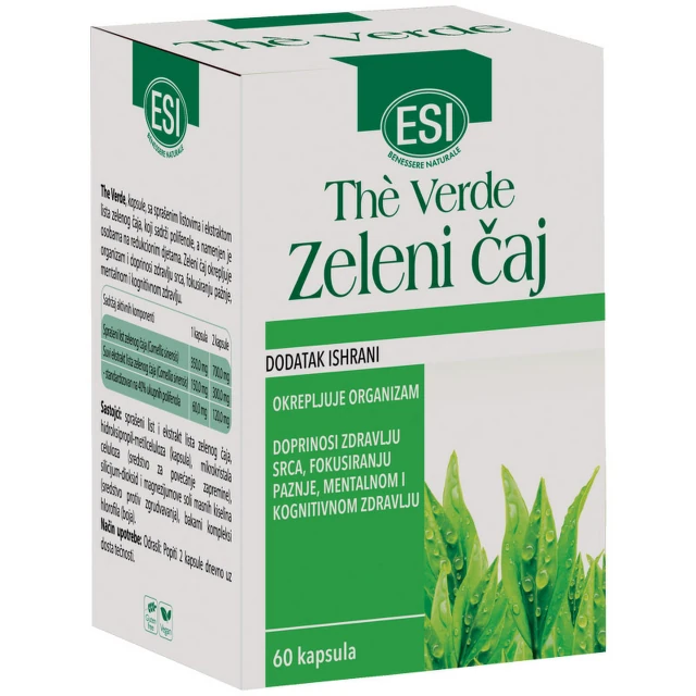 Zeleni čaj The verde, 60 kapsula