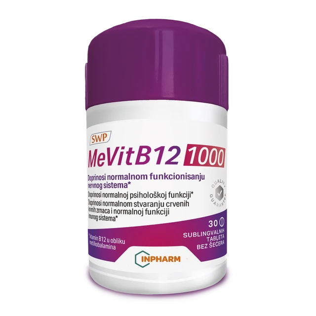 MeVit B12 1000, 30 sublingvalnih tableta