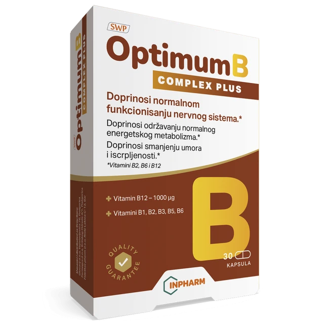 Optimum B complex plus, 30 kapsula