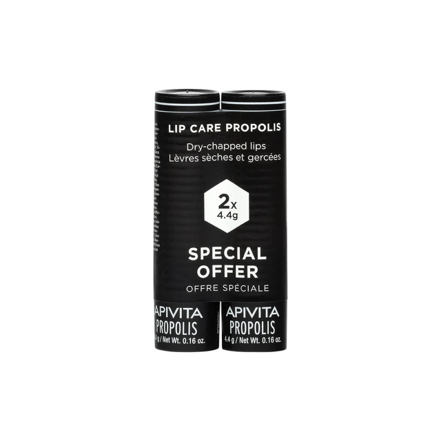 Apivita Stik za usne sa propolisom, 4.4g x 2 PROMO