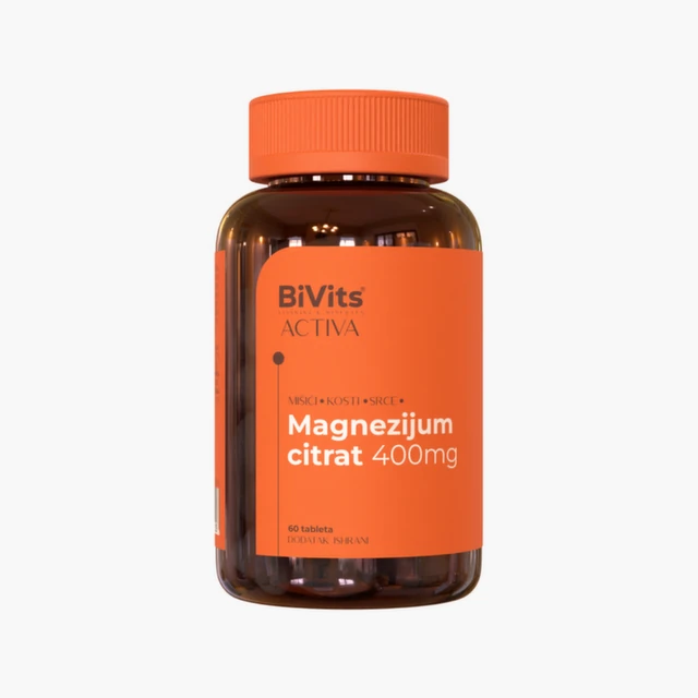 Bivits Magnezijum citrat 400 mg, 60 tableta