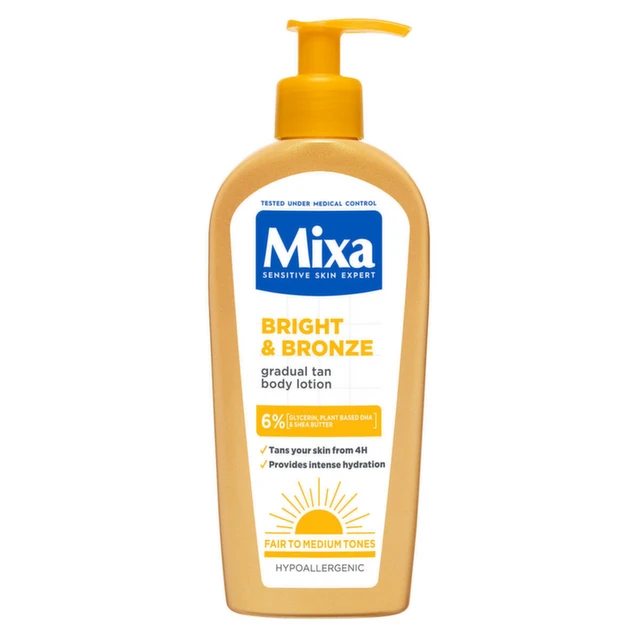 Mixa Bright & Bronze losion za samopotamnjivanje, 250 ml