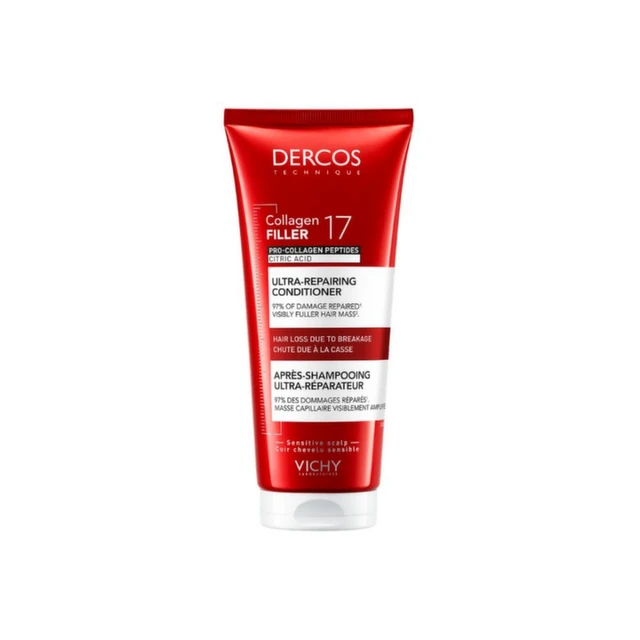 Vichy Dercos Collagen 17 Filler Ultra-obnavljajući balzam, 200 ml