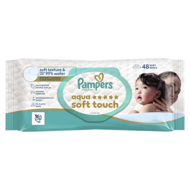 Pampers Aqua Soft vlažne maramice, 48 komada