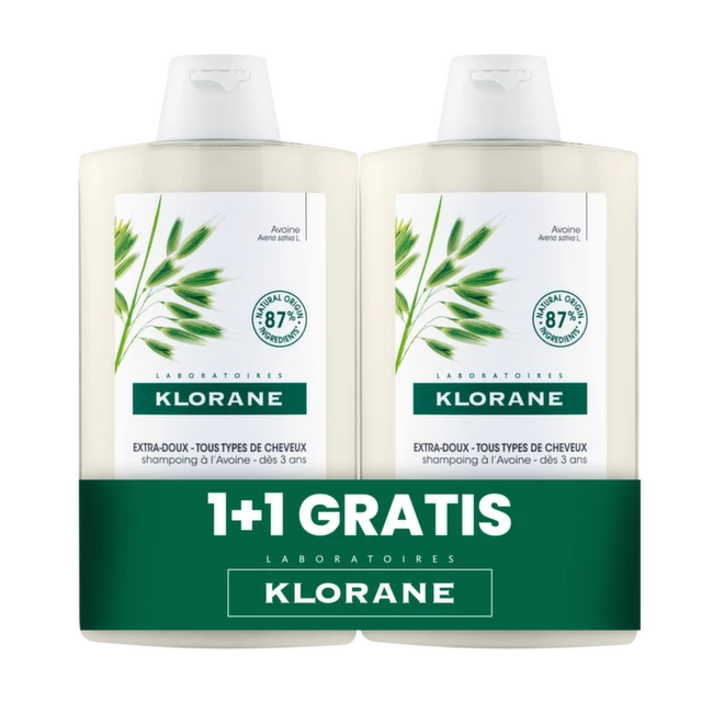 Klorane Zob šampon, 400 ml 1+1 GRATIS