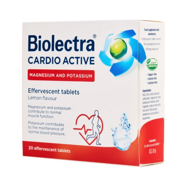 Biolectra Cardio Active, 20 šumećih tableta