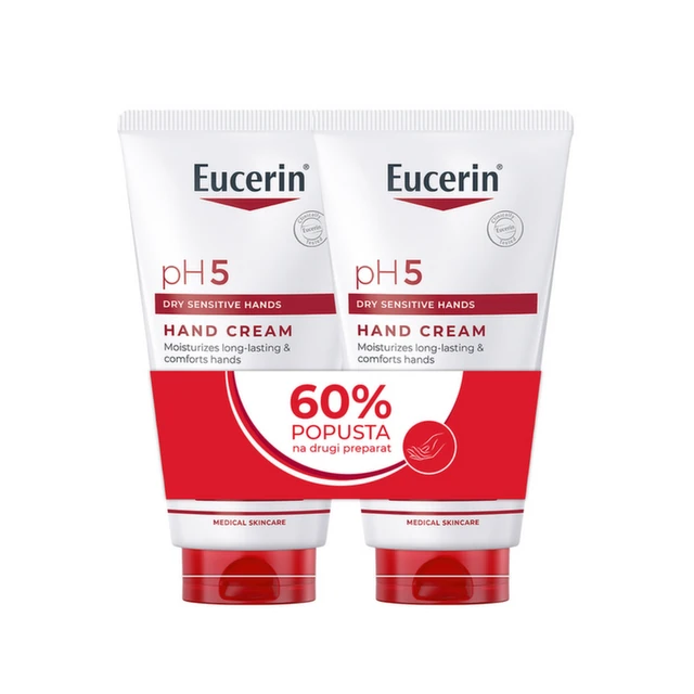 Eucerin pH5 Krema za ruke, 2 x 75 ml PROMO