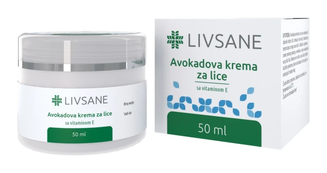 LIVSANE Avokadova krema za lice 50 ml