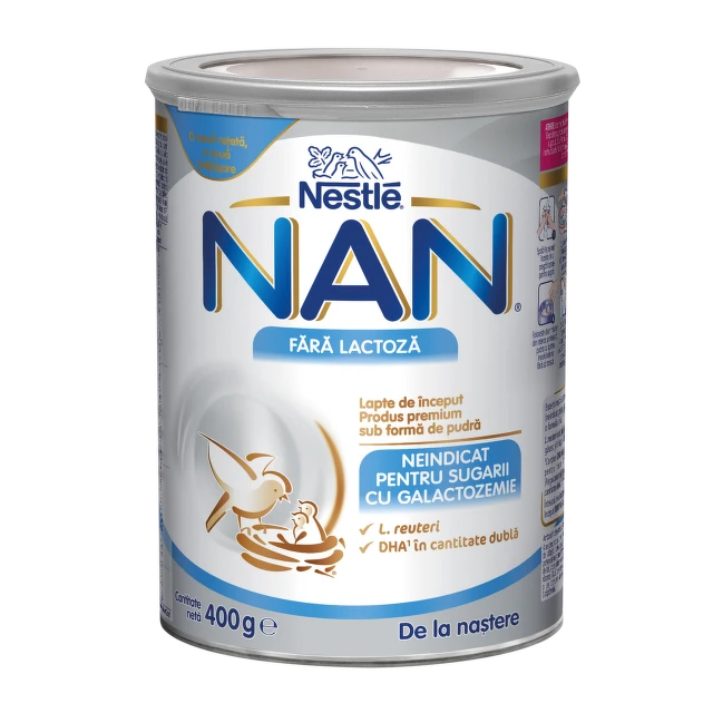 Nestlé NAN® Expertpro bez laktoze, početno mleko za odojčad od rođenja nadalje, limenka, 400 g