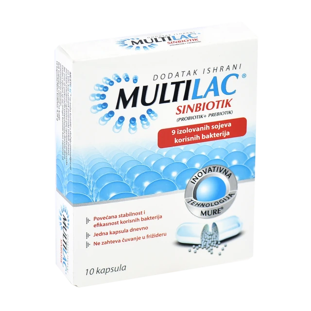 Multilac Sinbiotik, 10 kapsula