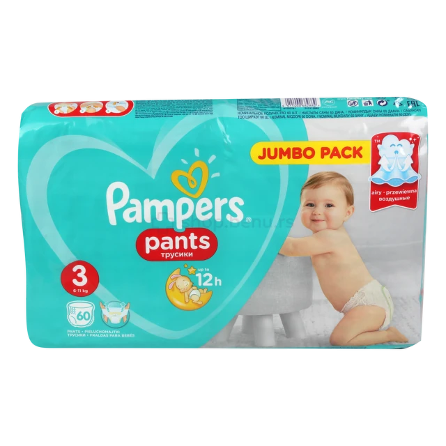 Pampers Pants Midi 3 pelene Jumbo pakovanje 6-11 kg 60 komada