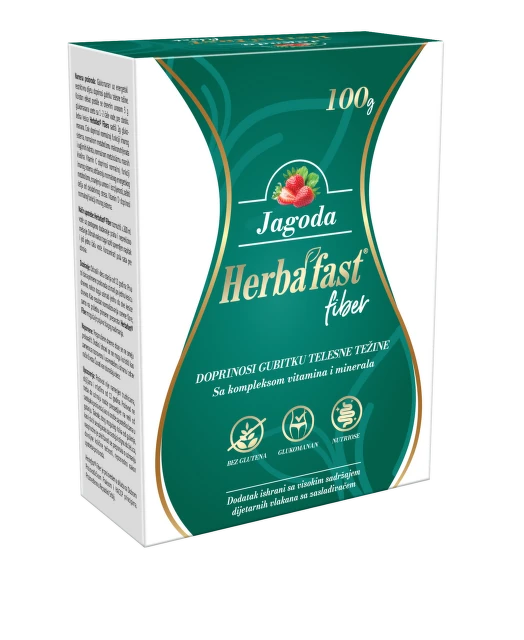 Herbafast Fiber - jagoda, 10 kesica