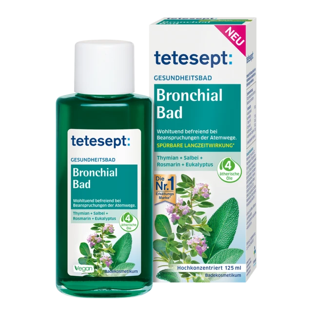 Tetesept Bronchial Bath medicinska kupka 125 ml